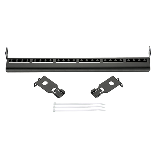 STRAIN RELIEF BAR, WITH BRACKETS, BLACK Province Electric Supply