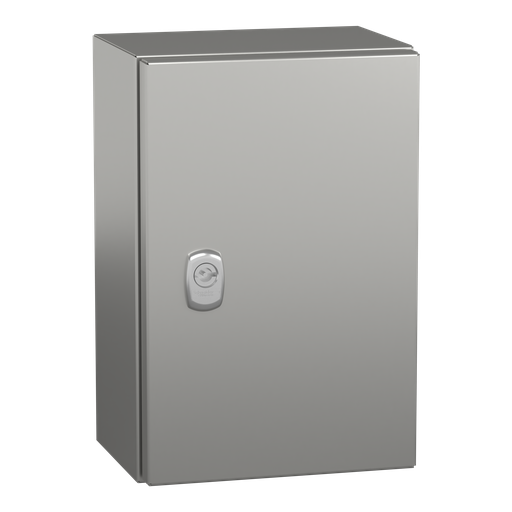 WALL MOUNTED ENCLOSURE, SPACIAL S3X, STAINLESS STEEL 316L, PLAIN DOOR